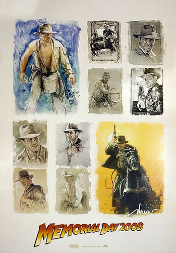 Póster de promoción para Indiana Jones 4